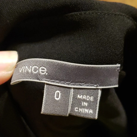 Vince black jumpsuit romper convertible sleeve euc - Picture 8 of 8